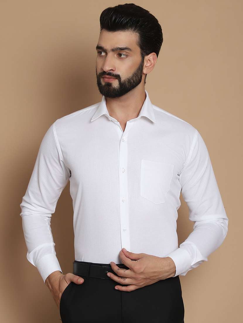 men solid formal shirt - 21531994 -  Zoom Image - 0