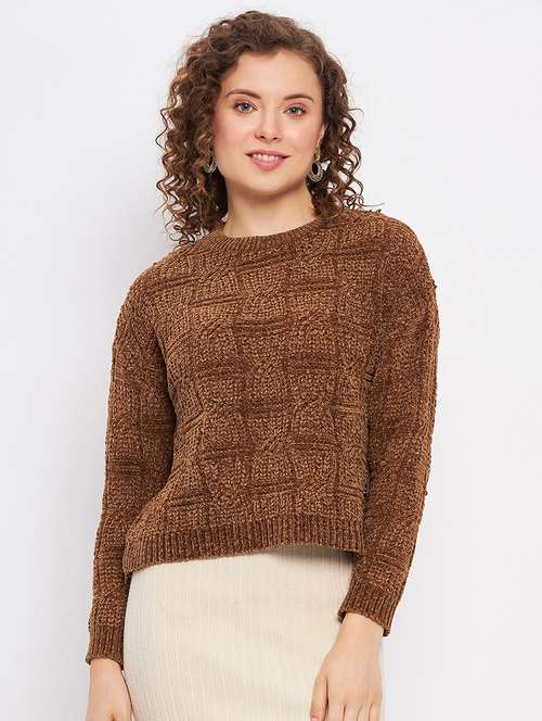 women self design long sleeves pullover - 21532032 -  Standard Image - 0