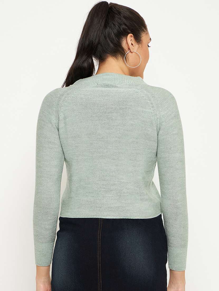 women long sleeve self-designed pullover - 21532037 - Standard Image - 3