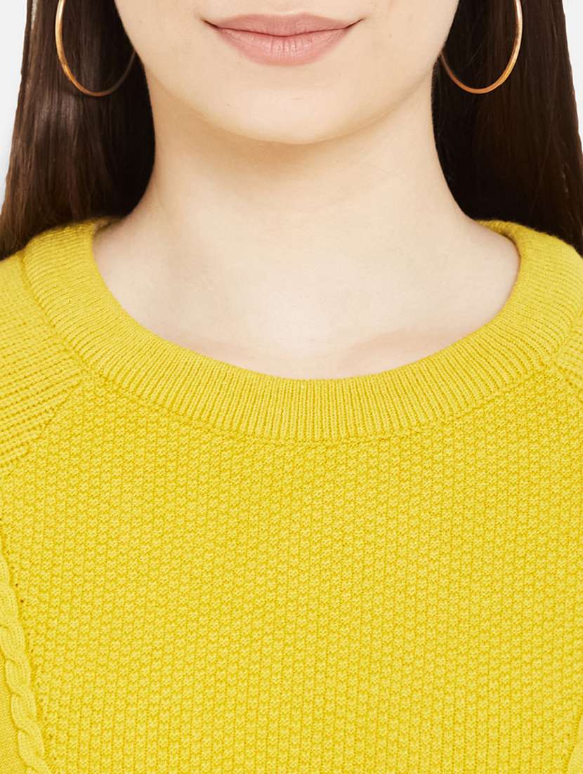 women self design long sleeves pullover - 21532050 -  Standard Image - 5