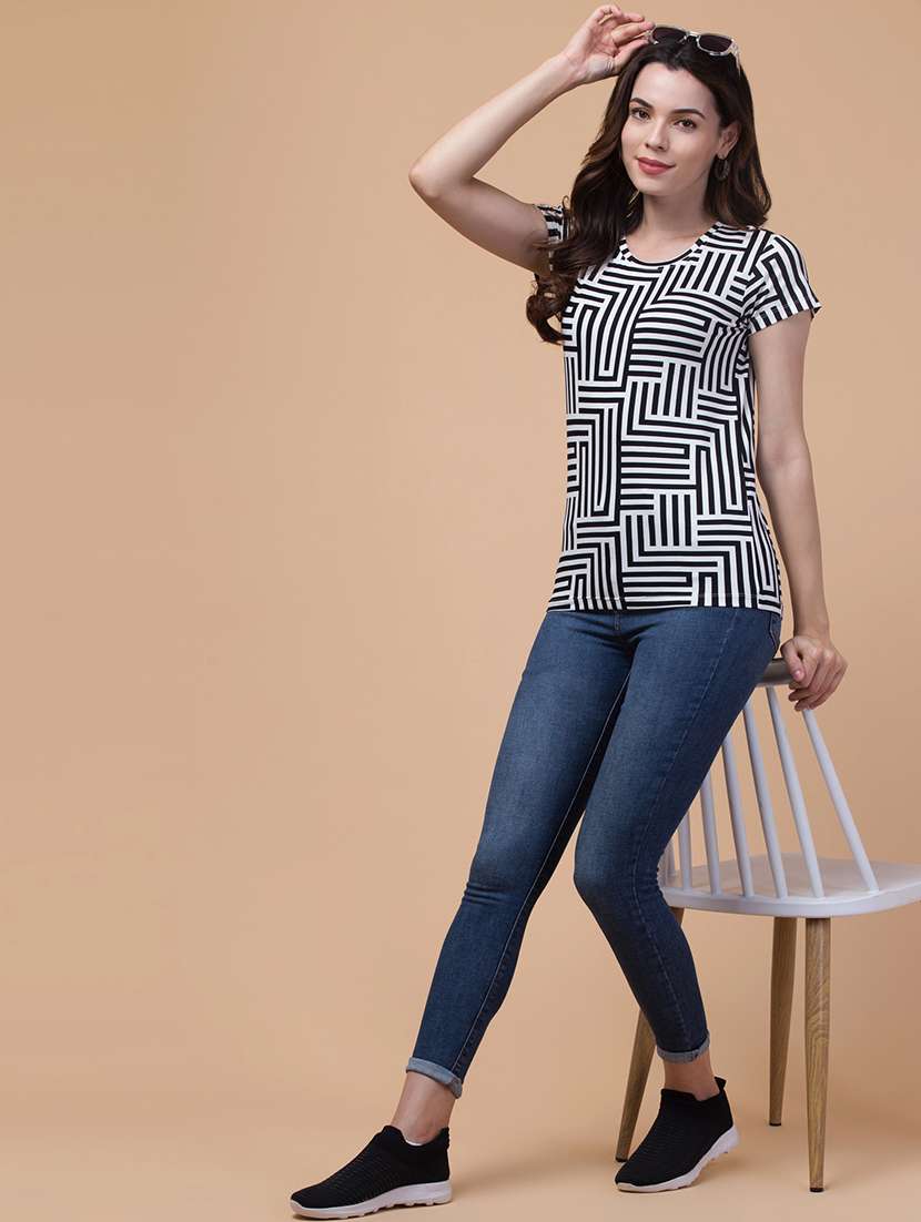 women printed short sleeves t-shirt - 21532105 -  Standard Image - 3