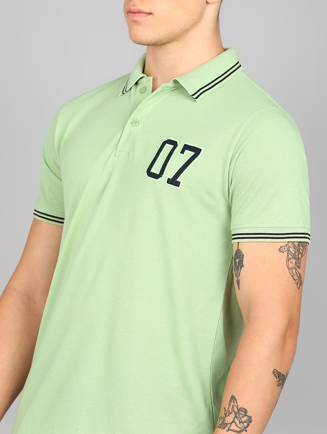 men placement print polo neck t-shirt - 21532152 - Standard Image - 3