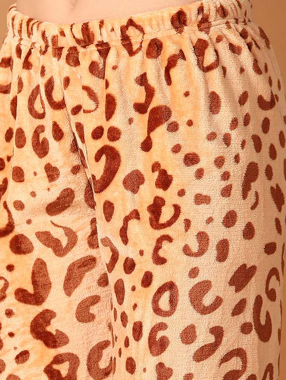 women printed long sleeve nightwear set - 21532254 -  Standard Image - 5