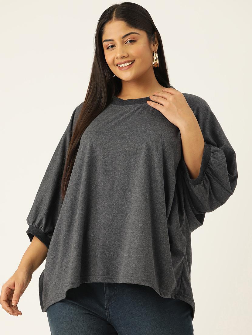 women round neck solid regular top - 21532973 - Zoom Image - 0