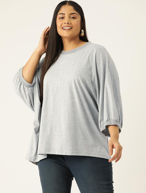 women round neck solid regular top - 21532974 -  Standard Image - 0