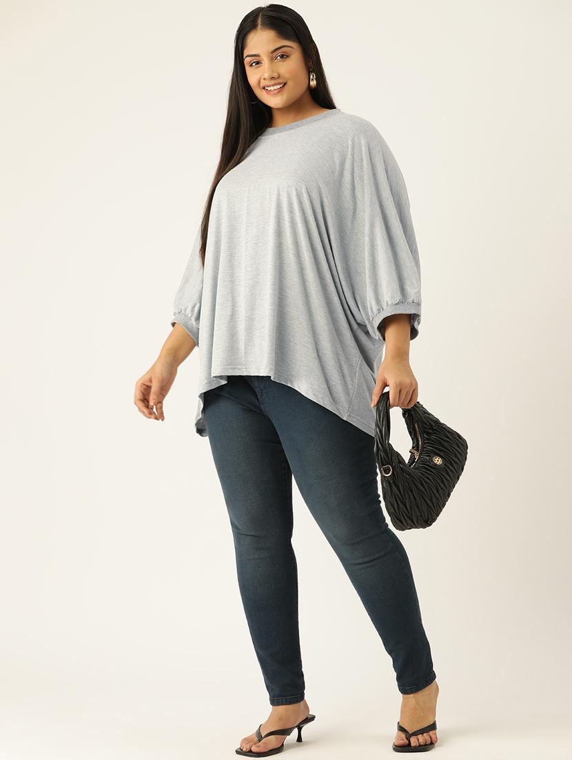 women round neck solid regular top - 21532974 - Standard Image - 3