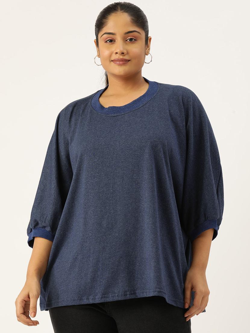 women round neck solid regular top - 21532976 - Zoom Image - 0