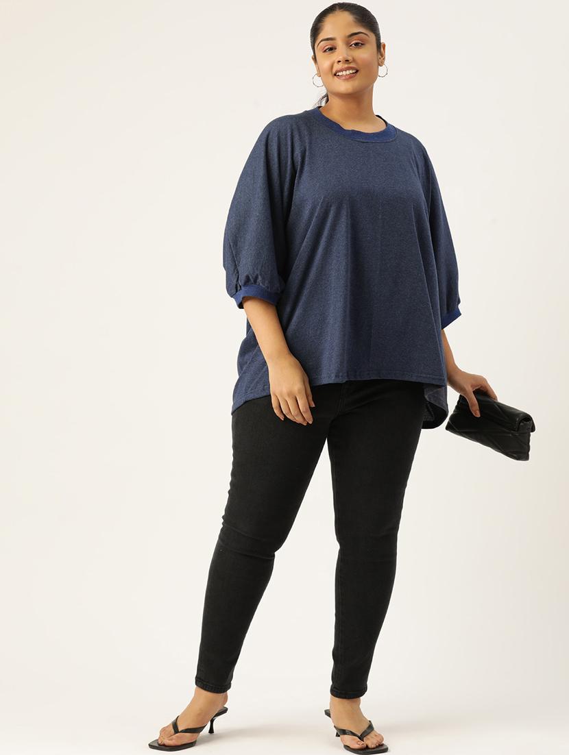 women round neck solid regular top - 21532976 - Standard Image - 3