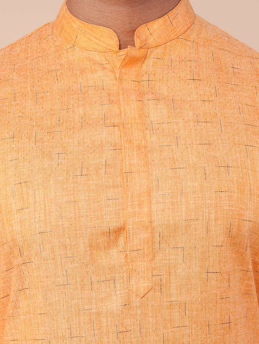 men self design kurta churidar ethnic wear set - 21533011 - Standard Image - 5
