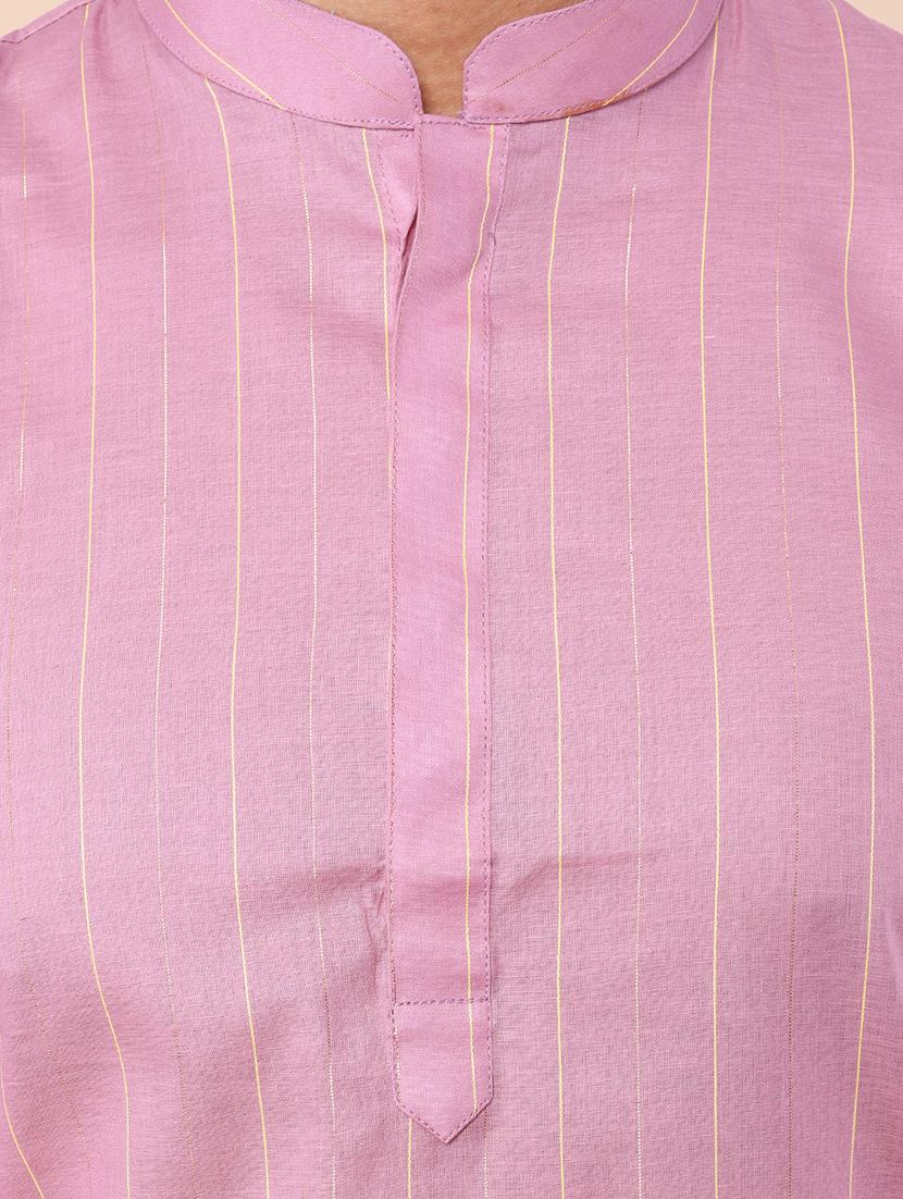 men striped kurta churidar ethnic wear set - 21533031 - Standard Image - 5
