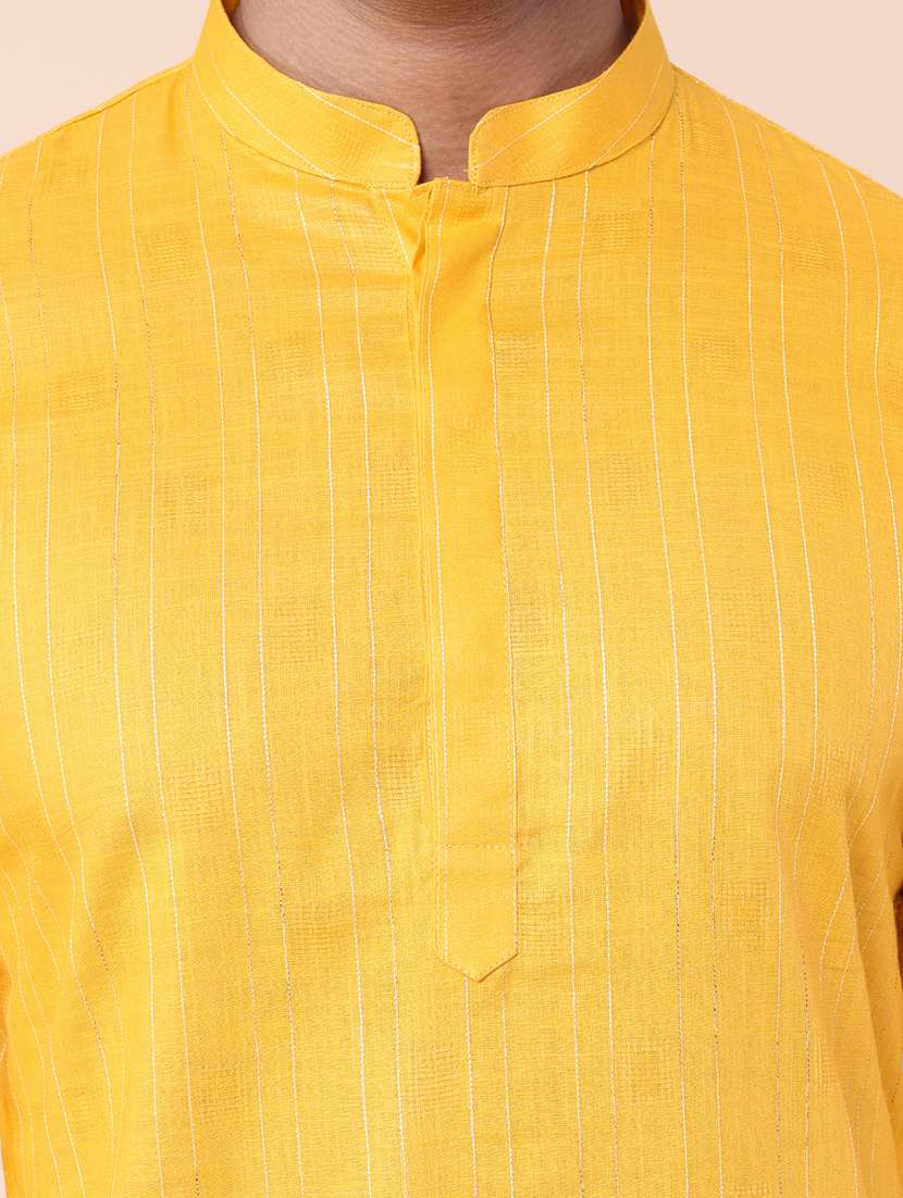 men striped kurta churidar ethnic wear set - 21533043 - Standard Image - 5