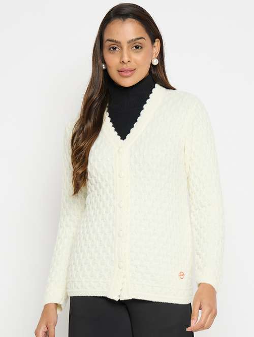 women self designed long sleeve cardigan - 21533180 -  Standard Image - 0