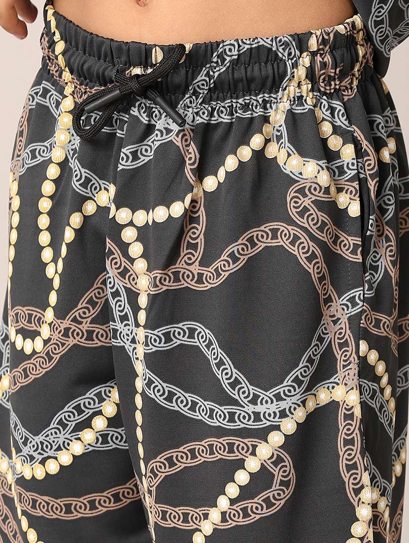 boys grey printed shorts set - 21533452 -  Standard Image - 5