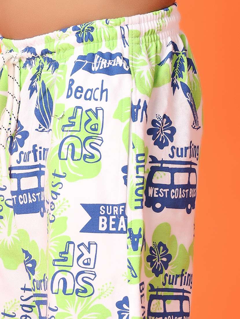 boys round neck printed shorts set - 21533456 -  Standard Image - 5