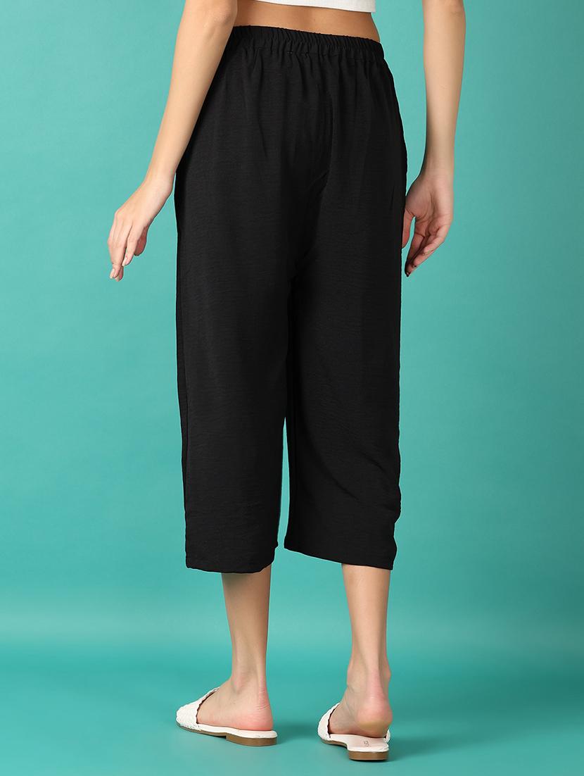 women solid regular fit capri - 21533536 - Standard Image - 3