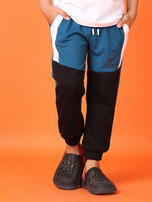 teal polyester cotton fleece trouser - 21533544 - Standard Image - 0