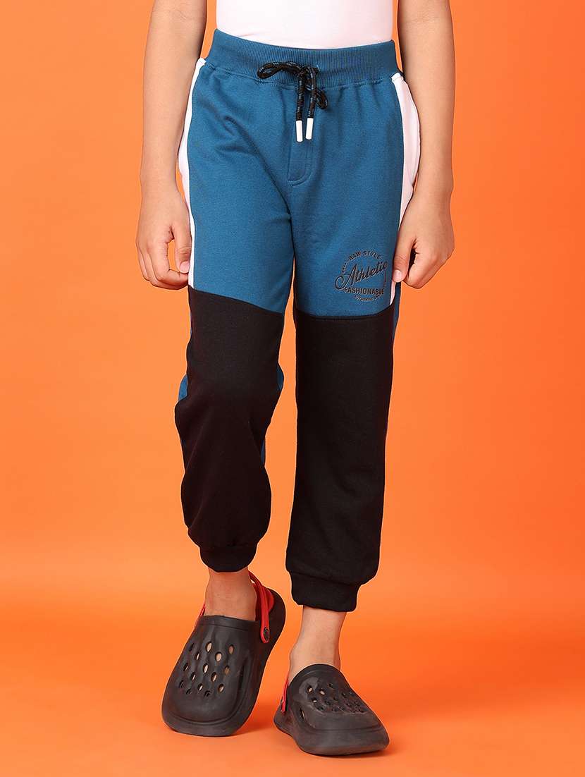 boys color blocked mid rise jogger