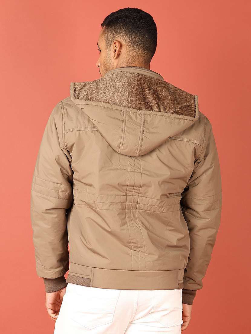 men long sleeves solid casual jacket - 21533546 -  Standard Image - 3