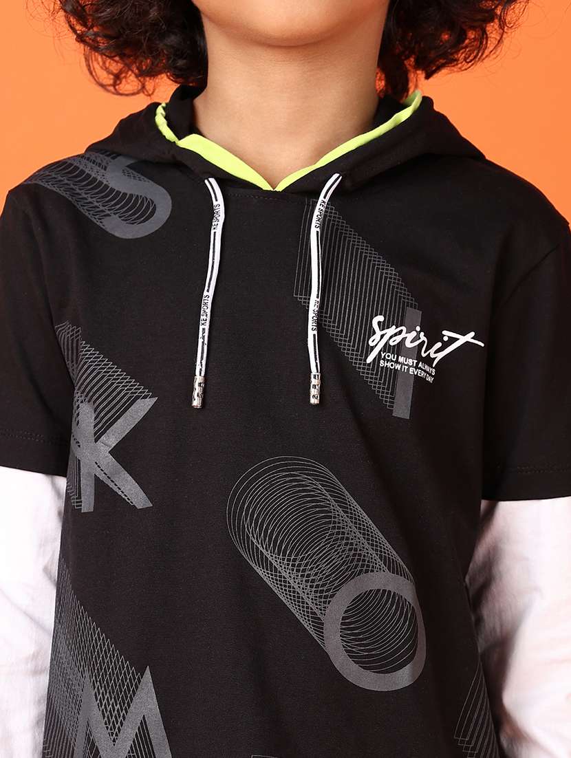 boys long sleeves color block t-shirt - 21533555 - Standard Image - 5