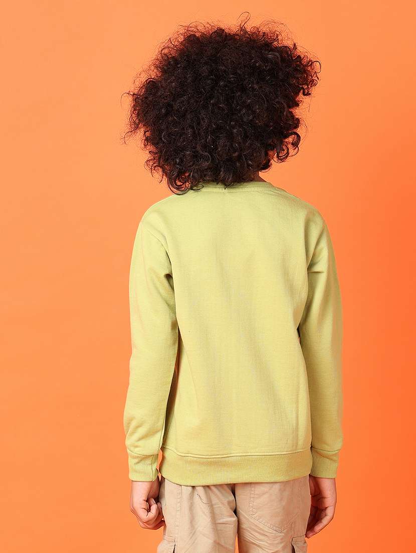 boys front print long sleeve sweatshirt - 21533567 -  Standard Image - 3