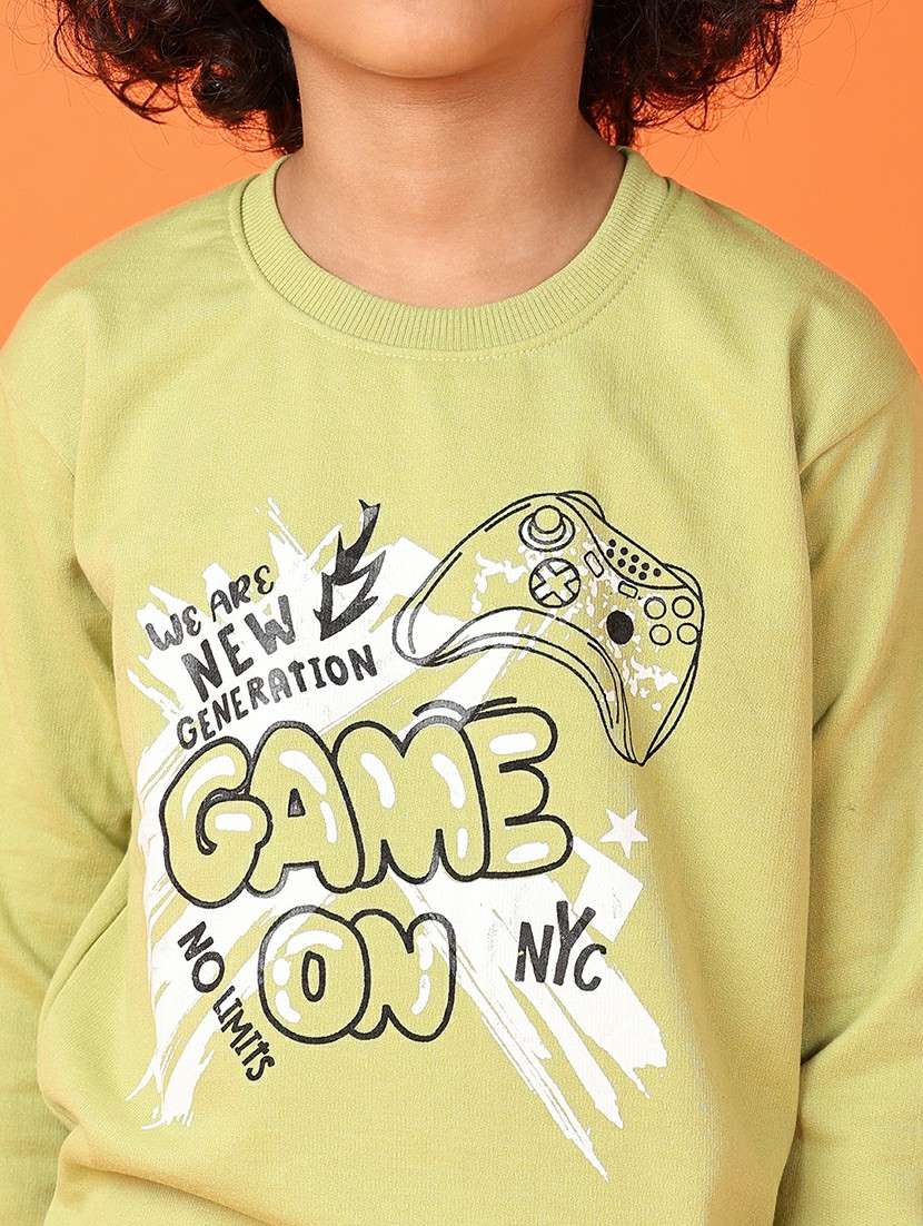 boys front print long sleeve sweatshirt - 21533567 -  Standard Image - 5