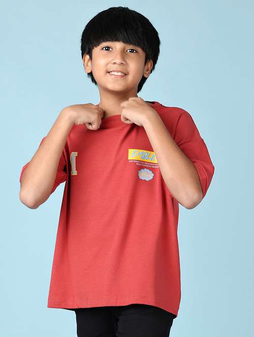 boys front & back print short sleeve t-shirt - 21533569 - Standard Image - 0