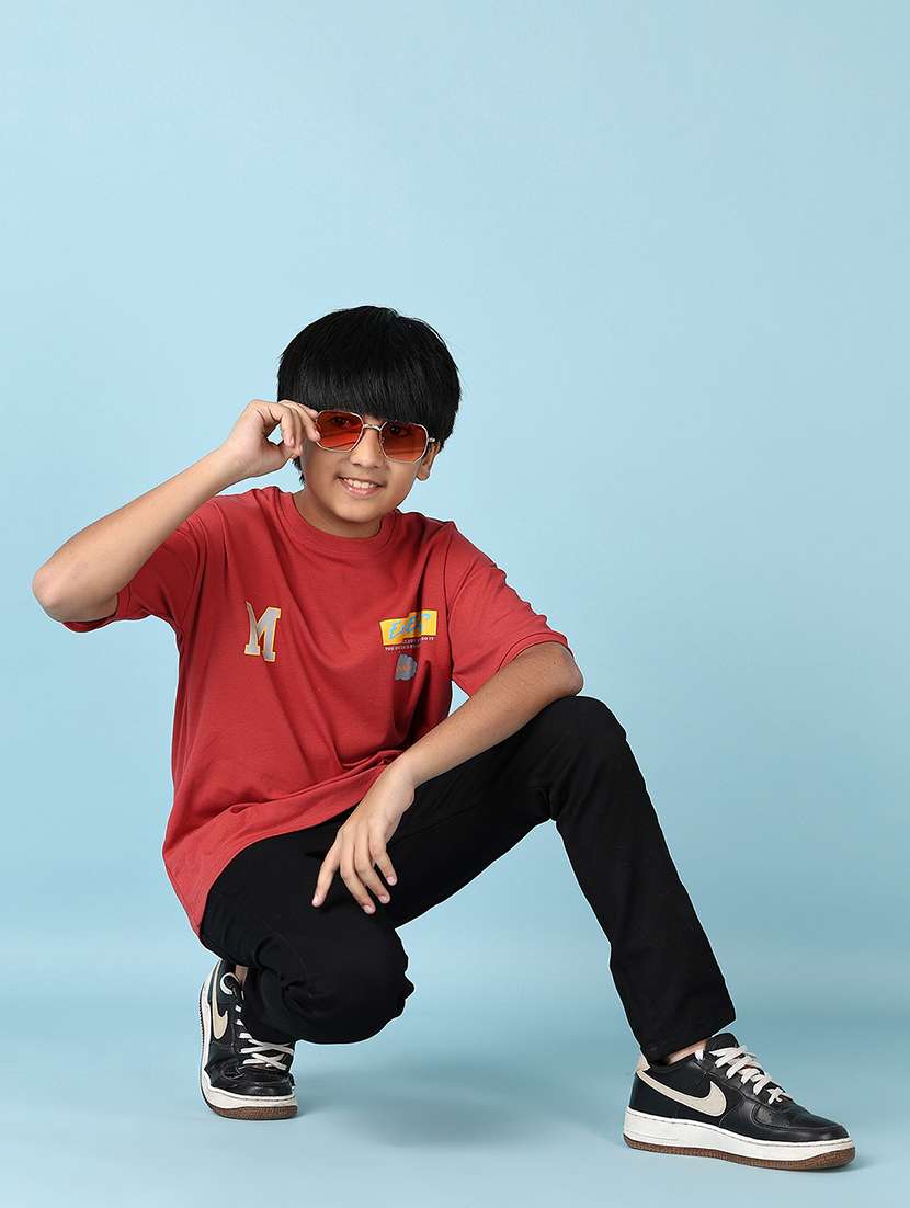 boys front & back print short sleeve t-shirt - 21533569 - Standard Image - 3