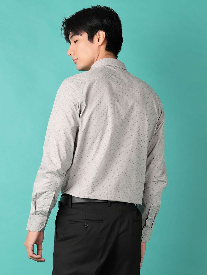 men printed long sleeve formal shirt - 21533576 - Standard Image - 3
