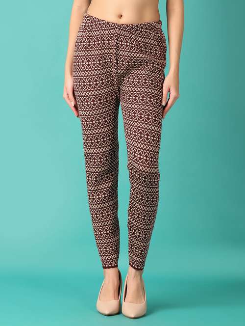women self design woolen legging - 21533580 -  Standard Image - 0