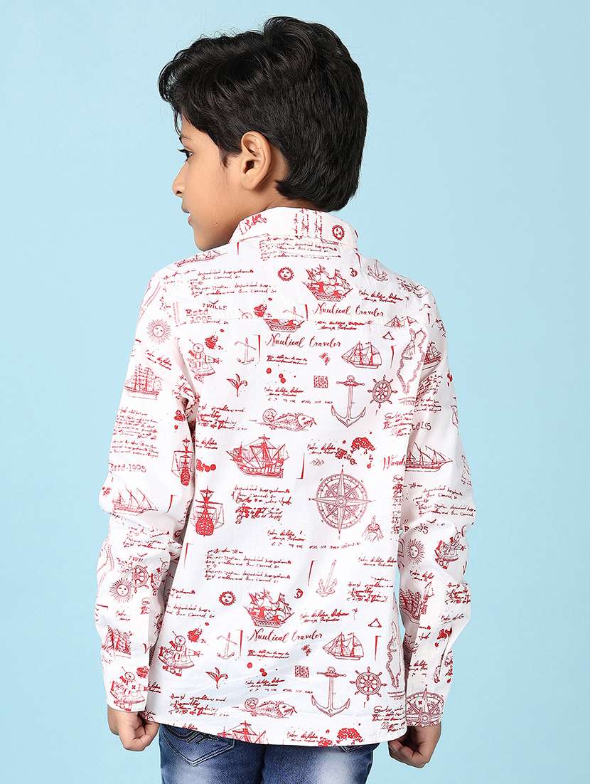 boys printed long sleeve shirts - 21533589 -  Standard Image - 3