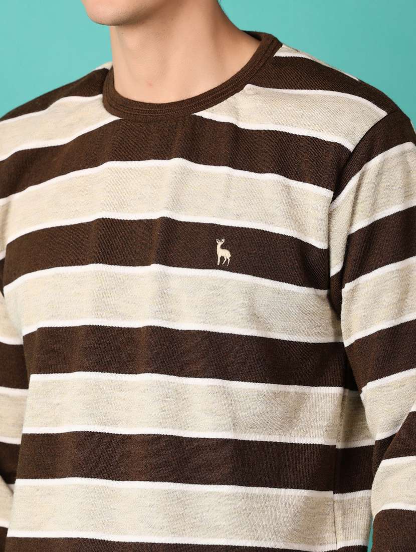 men long sleeves striped pullover - 21533598 -  Standard Image - 5