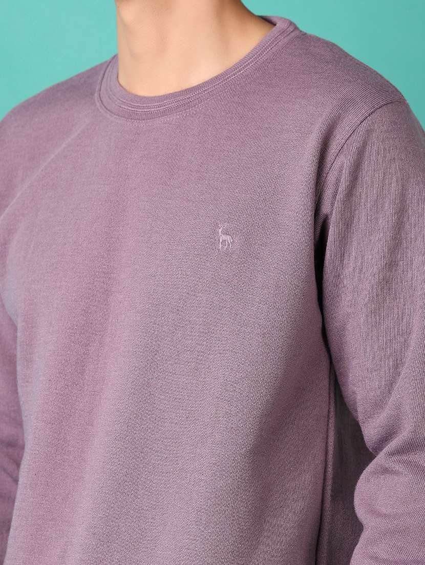 men long sleeves plain sweatshirt - 21533600 -  Standard Image - 5