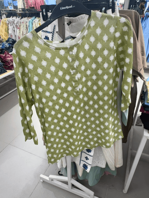 light green rayon kurti - 21533613 - Zoom Image - 0