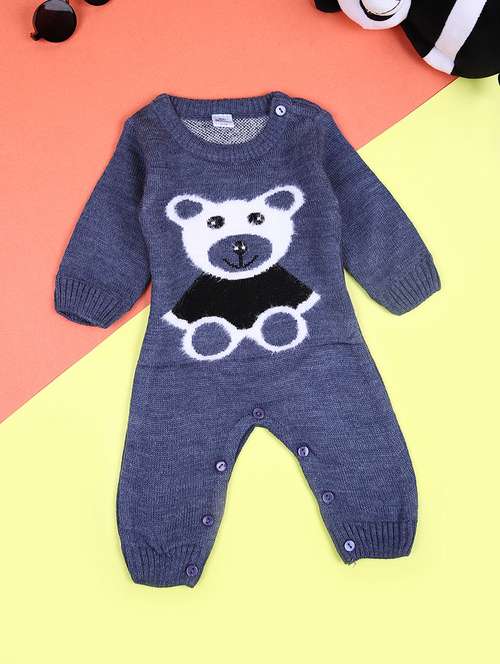kids self designed long sleeve romper - 21533624 -  Standard Image - 0