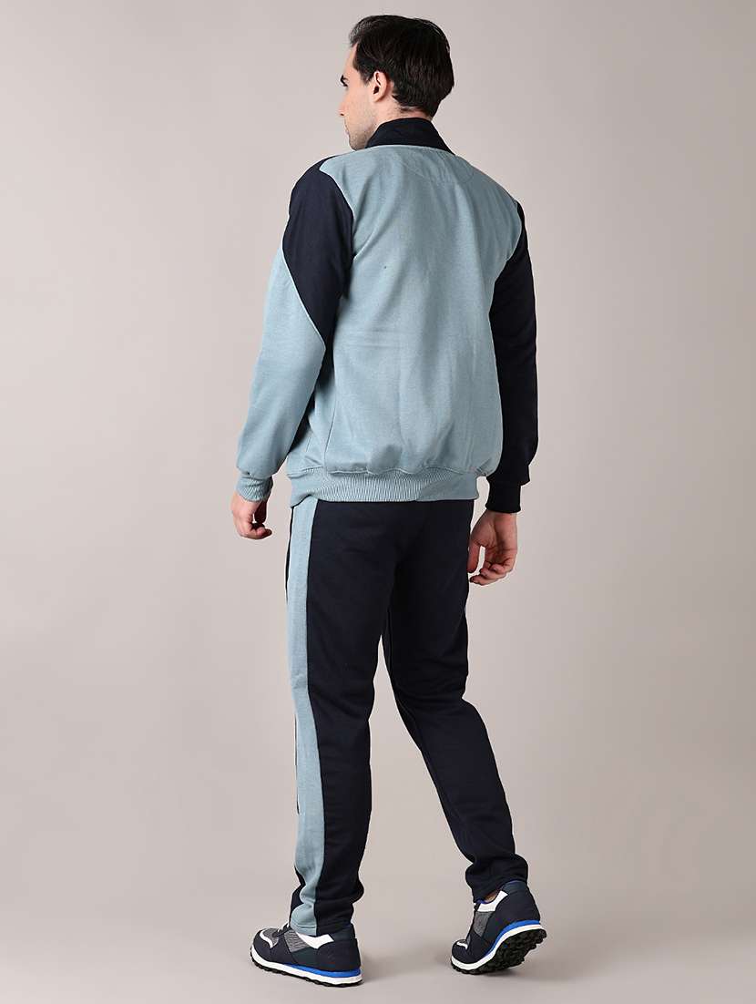 men color block active wear full length track suit - 21533672 -  Standard Image - 3