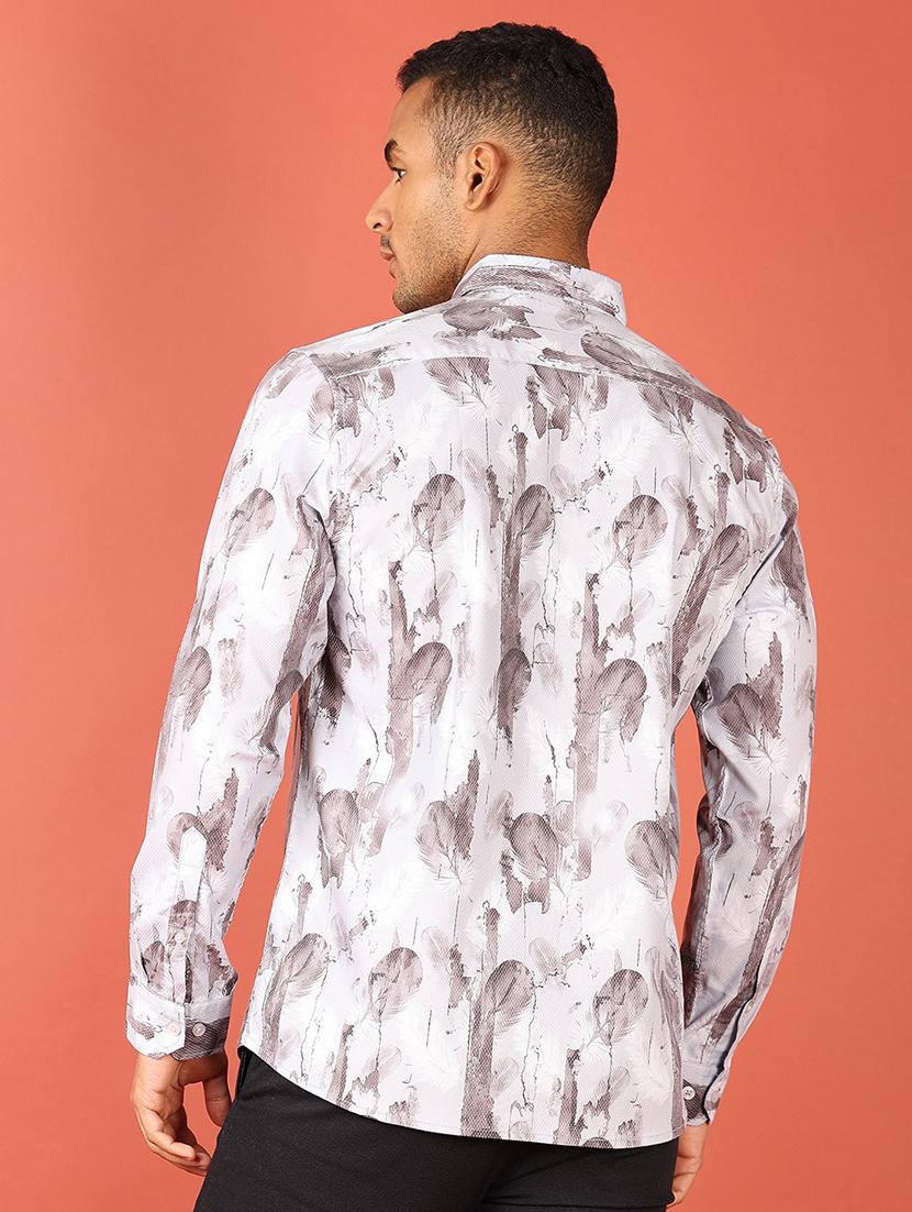 men long sleeves printed casual shirt - 21533695 - Standard Image - 3