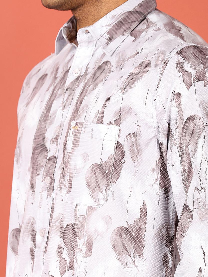 men long sleeves printed casual shirt - 21533695 - Standard Image - 5