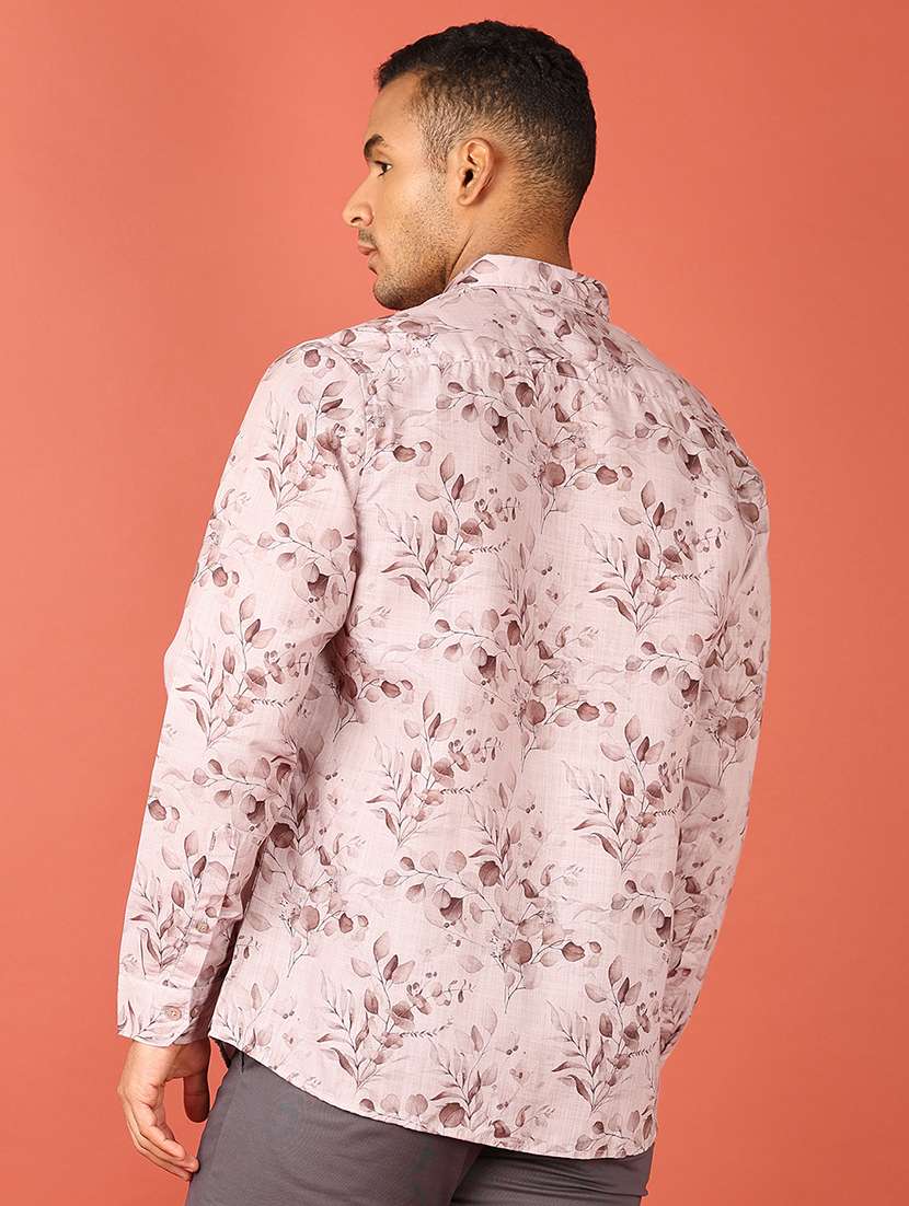 men long sleeves printed casual shirt - 21533697 -  Standard Image - 3