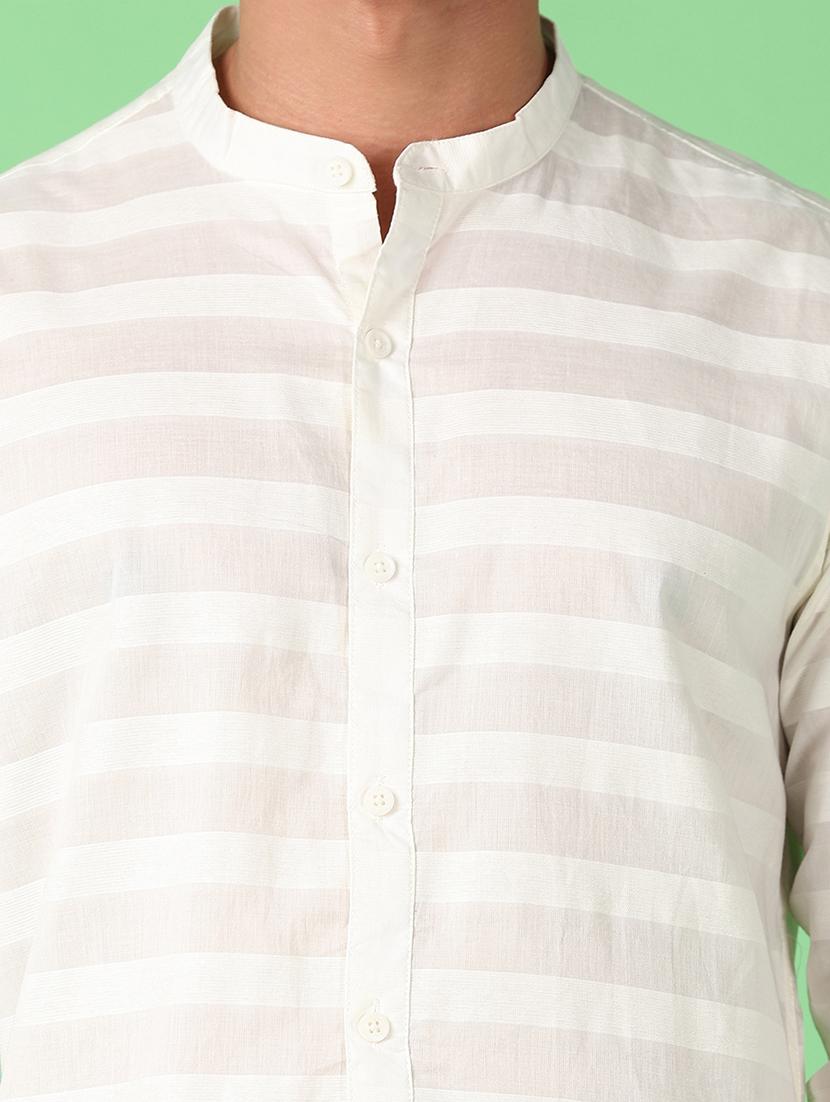 men striped long sleeve casual shirt - 21533755 - Standard Image - 5
