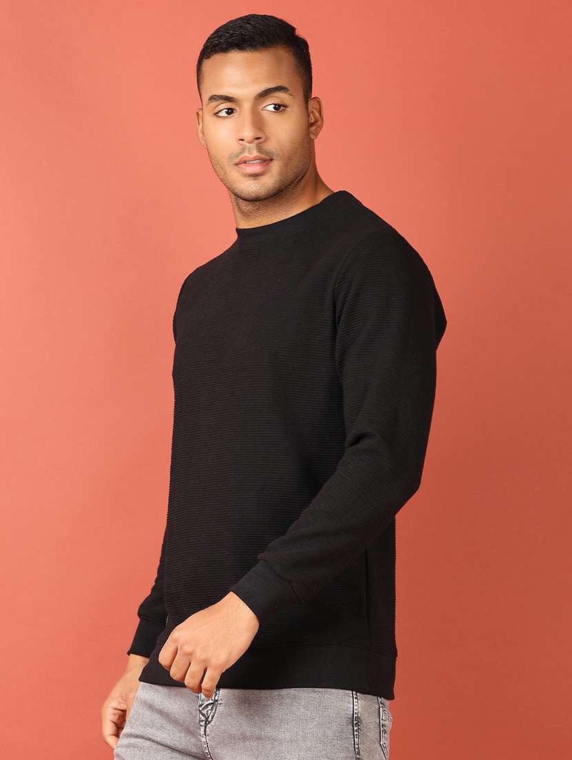 men long sleeves plain sweatshirt - 21533769 -  Zoom Image - 0