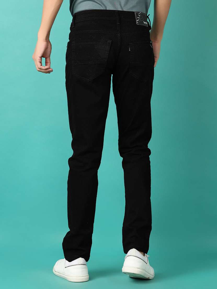 men plain mid rise denim jean - 21533856 - Standard Image - 3