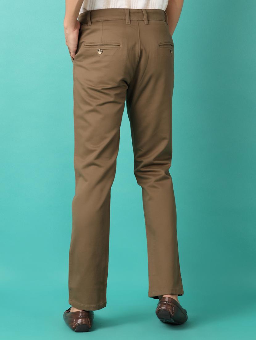 men mid rise solid chinos - 21533993 - Standard Image - 3