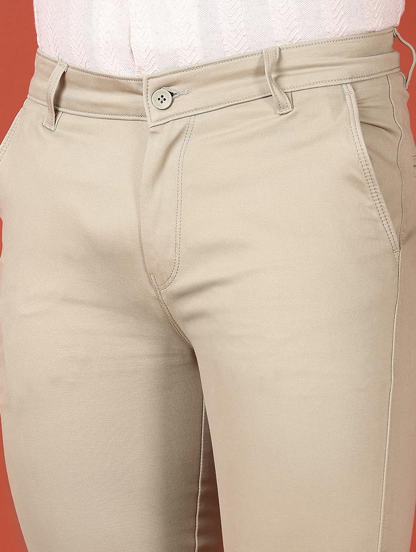 men mid rise solid chinos - 21533997 - Standard Image - 5