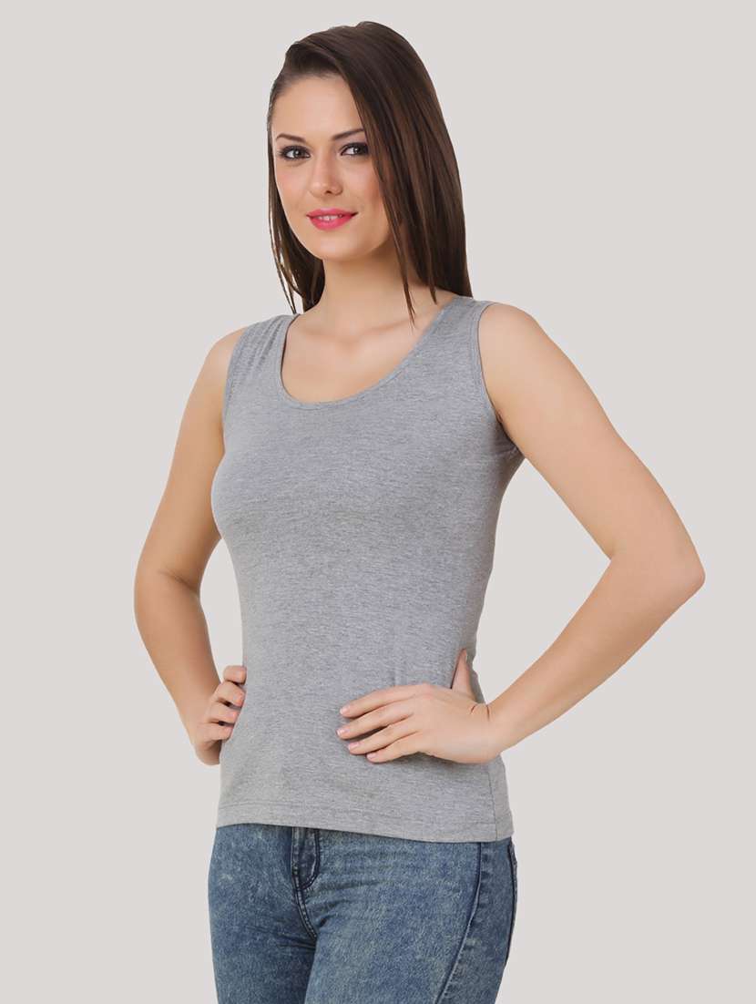 women pack of 2 solid sleeveless tank top - 21534165 -  Standard Image - 3