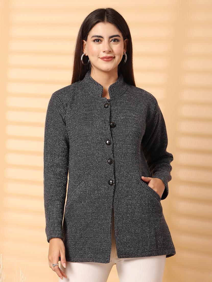 women self desined long sleeve cardigan - 21534484 - Zoom Image - 0