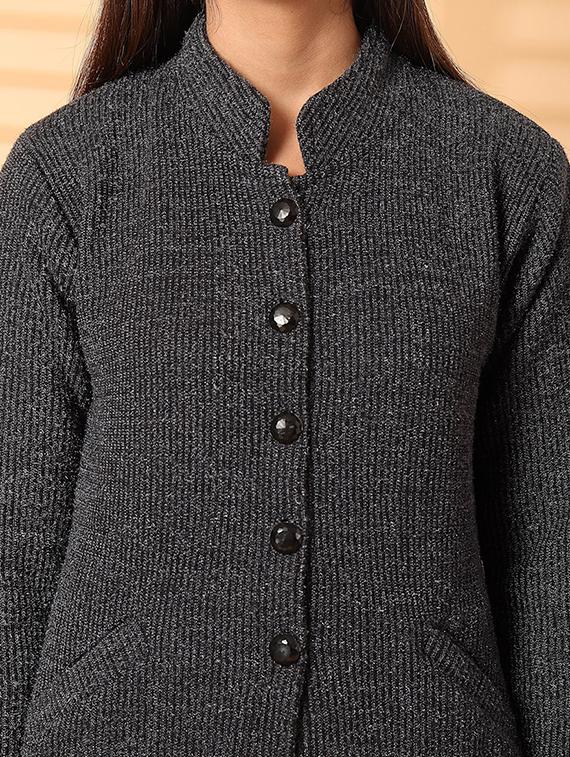 women self desined long sleeve cardigan - 21534484 - Standard Image - 5