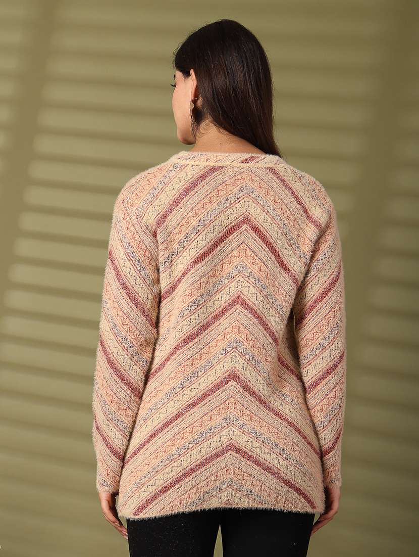 women long sleeve self-designed regular cardigan - 21534487 -  Standard Image - 3