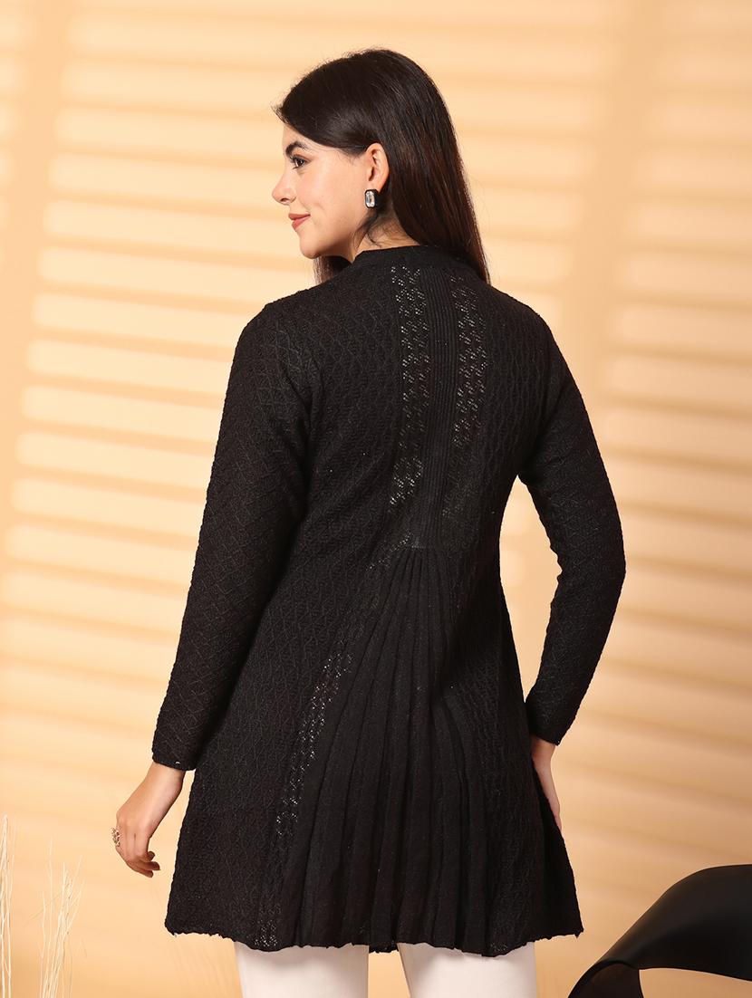 women self desined long sleeve cardigan - 21534493 - Standard Image - 3