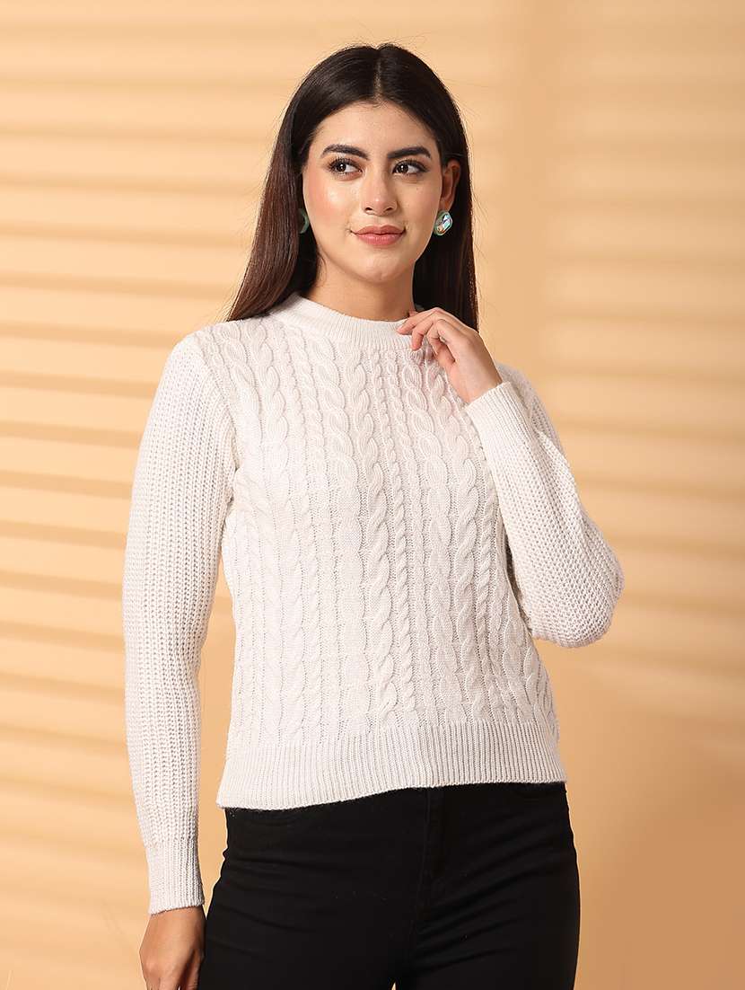 women round neck long sleeve pullover - 21534505 - Zoom Image - 0