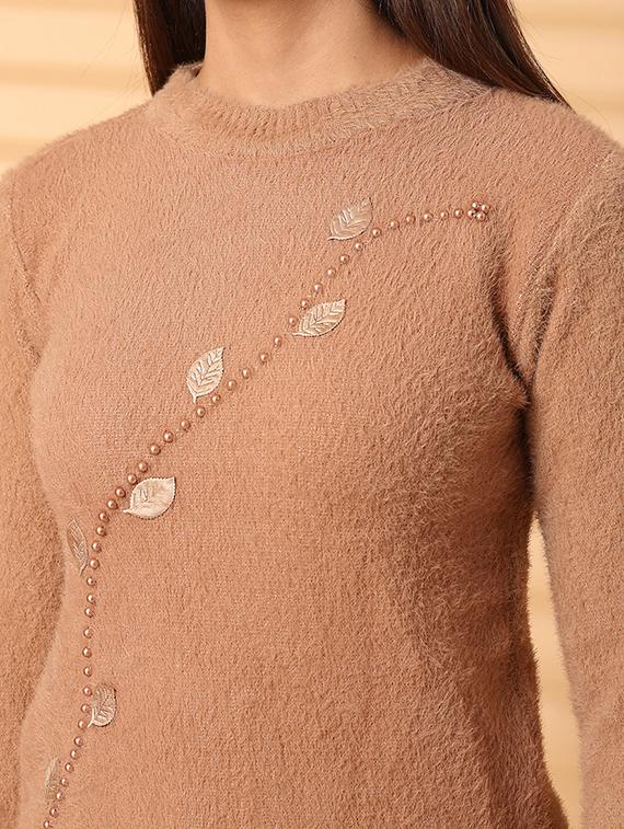 women long sleeve self-designed regular pullover - 21534514 - Standard Image - 5
